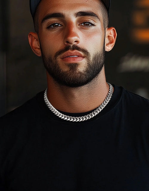 Load image into Gallery viewer, Hip Hop Men Necklaces Curb Cuban Chains 20Inch 10Mm Stainless Steel Chains Fathers Day Necklace Gift for Mens Dad Son
