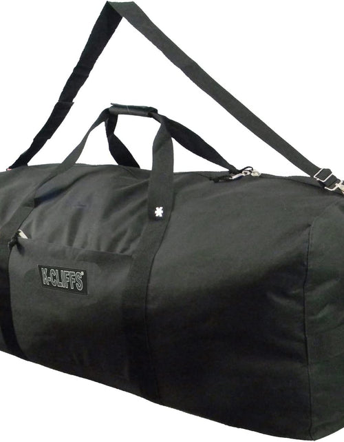 Load image into Gallery viewer, Heavy Duty Cargo Duffel Large Sport Gear Drum Set Equipment Hardware Travel Bag Rooftop Rack Bag (36" X 17" X 17", Black)
