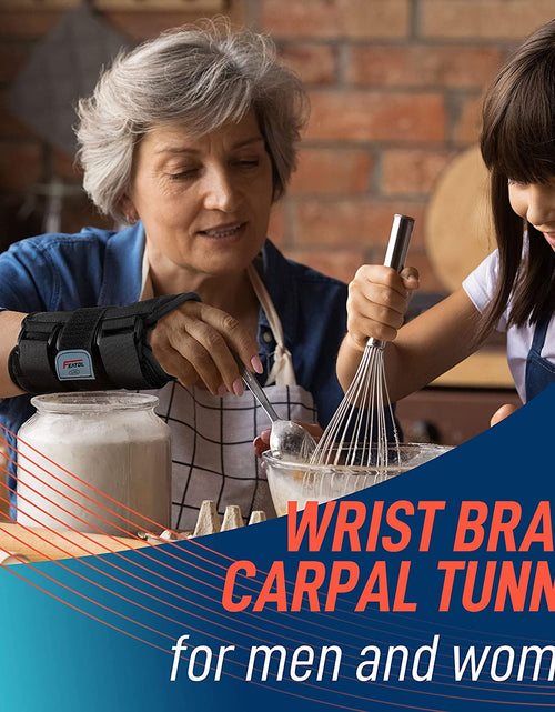 Load image into Gallery viewer, Wrist Brace for Carpal Tunnel, Adjustable Wrist Support Brace with Splints Right Hand, Small/Medium, Arm Compression Hand Support for Injuries, Wrist Pain, Sprain, Sports
