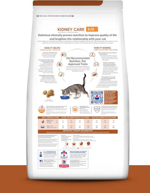 Load image into Gallery viewer, Hill'S Prescription Diet K/D Kidney Care Ocean Fish Dry Cat Food, Veterinary Diet, 4 Lb. Bag
