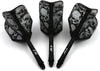 21Mm-Big Wing Shape-Black Skull