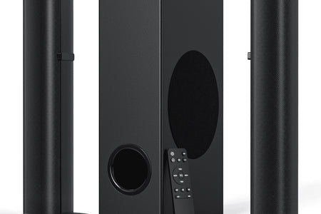 4.1Ch Sound Bar with Subwoofer, 120W Separable Sound Bar for TV, 2-In-1 Detachable Sound Bar with Usb/Aux/Coaxial/Optical/Hdmi/Bluetooth